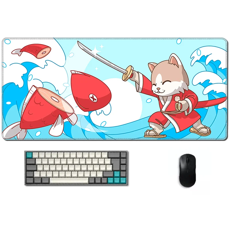 

Xxl Desk Mat Sushi Sensei Mousepad Gamer Professional Speed Mechanical Keyboard Table Rug Gaming Computer Big Mouse Pad Kawaii