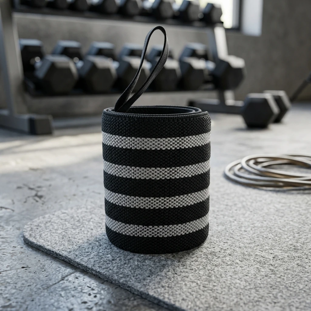 Elastic Wrist Wraps for Heavy Lifting Bodybuilding Training Compression Support Braces Breathable Sweat Absorbing Gym Workout