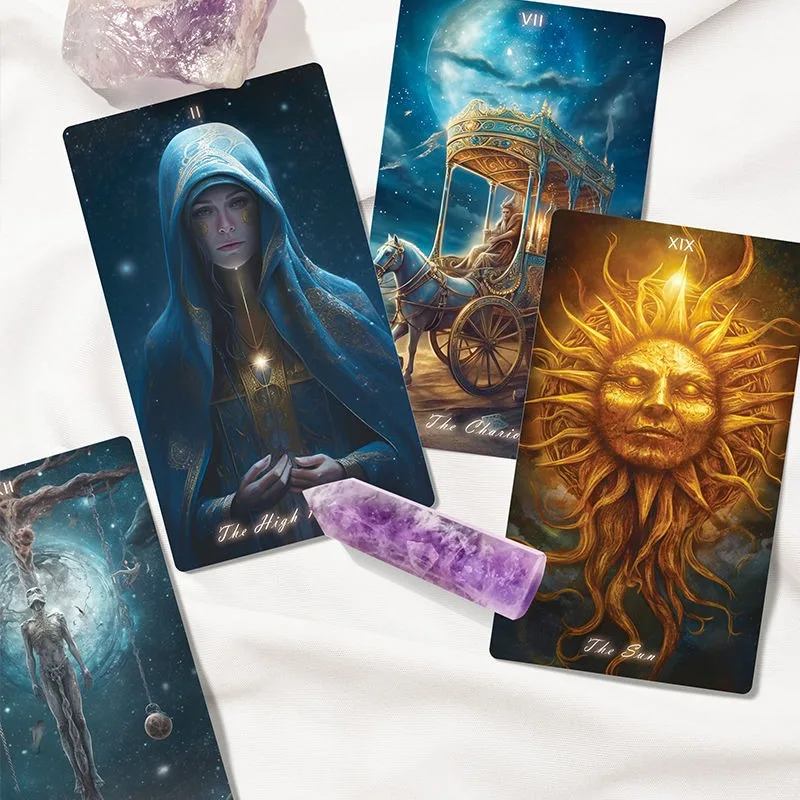 Cartes de tarot classiques Starry Sky Witt Strologers, sac de gril intérieur Mayor, réunion de famille, prédiction de l\'avenir, outils de jeu de