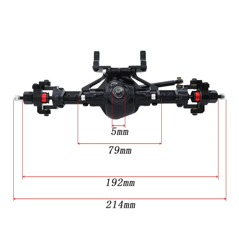 Metal Rear Front Middle Bridge for 1/10 RC Crawler Car AXIAL SCX10 III AX103007 Jeep Chevrolet K10 VS4 JIMNY DIY Accessories