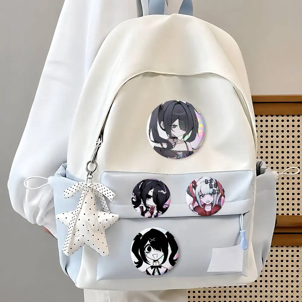 A-ame C-chan Fashion Button Badge Pin Set Cool Anime Game Cartoon Music Design Brooch For Backpack Clothes