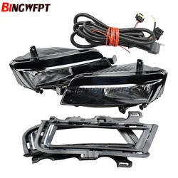 Front Halogen Fog Lamp Kit For VW Golf 7 A7 MK7 2013 2014 2015 2016 2017 Fog Light + Fog Lamp Grille + Wire