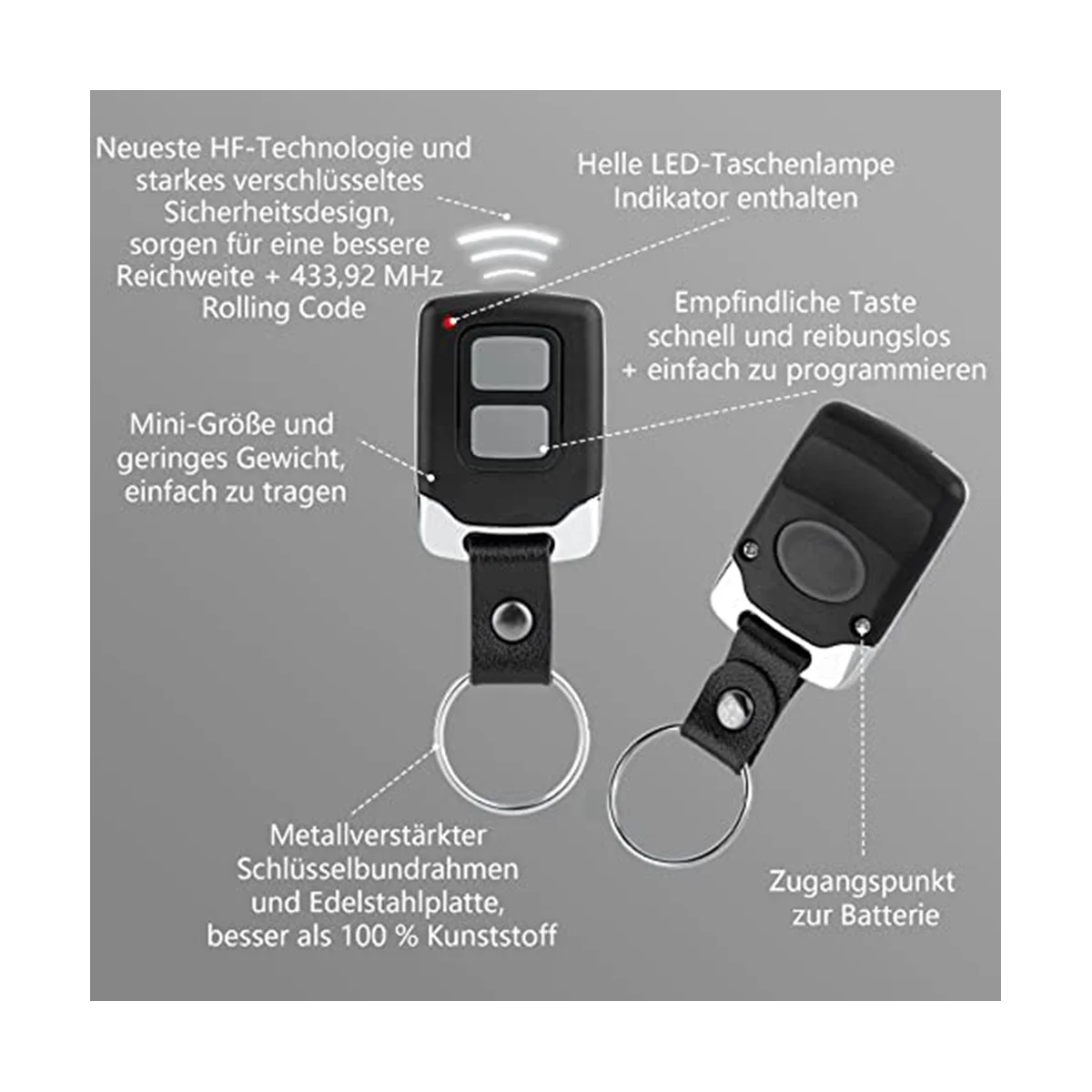 リモコン付きガレージドアオープナー,faafix互換,ハンドヘルド送信機,433mhz,a57g