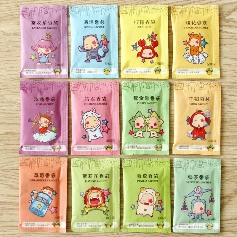 100Pcs Fragrance Bags Natural Sachet Aromatherapy Bag Hanging Fragrant Sachet Paper Pocket For Wardrobe Closet