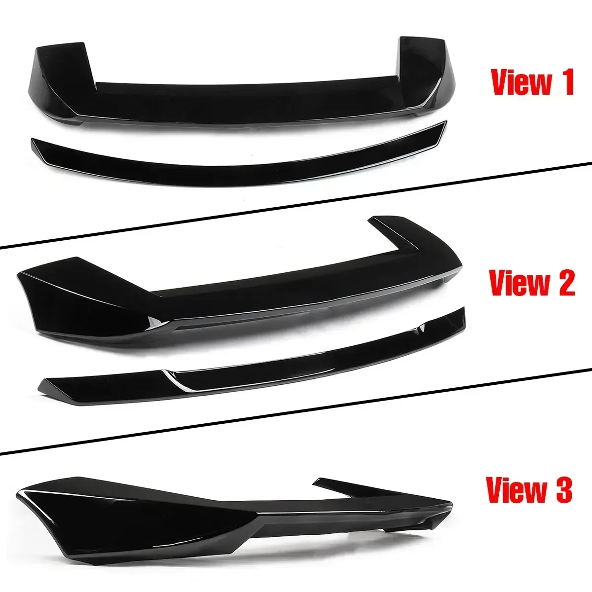 Glossy Black/Carbon Fiber Look Rear Trunk Spoiler Lip Rear Roof Spoiler Lip Wing For Jeep For Grand Cherokee 2013-2020 Body Kit