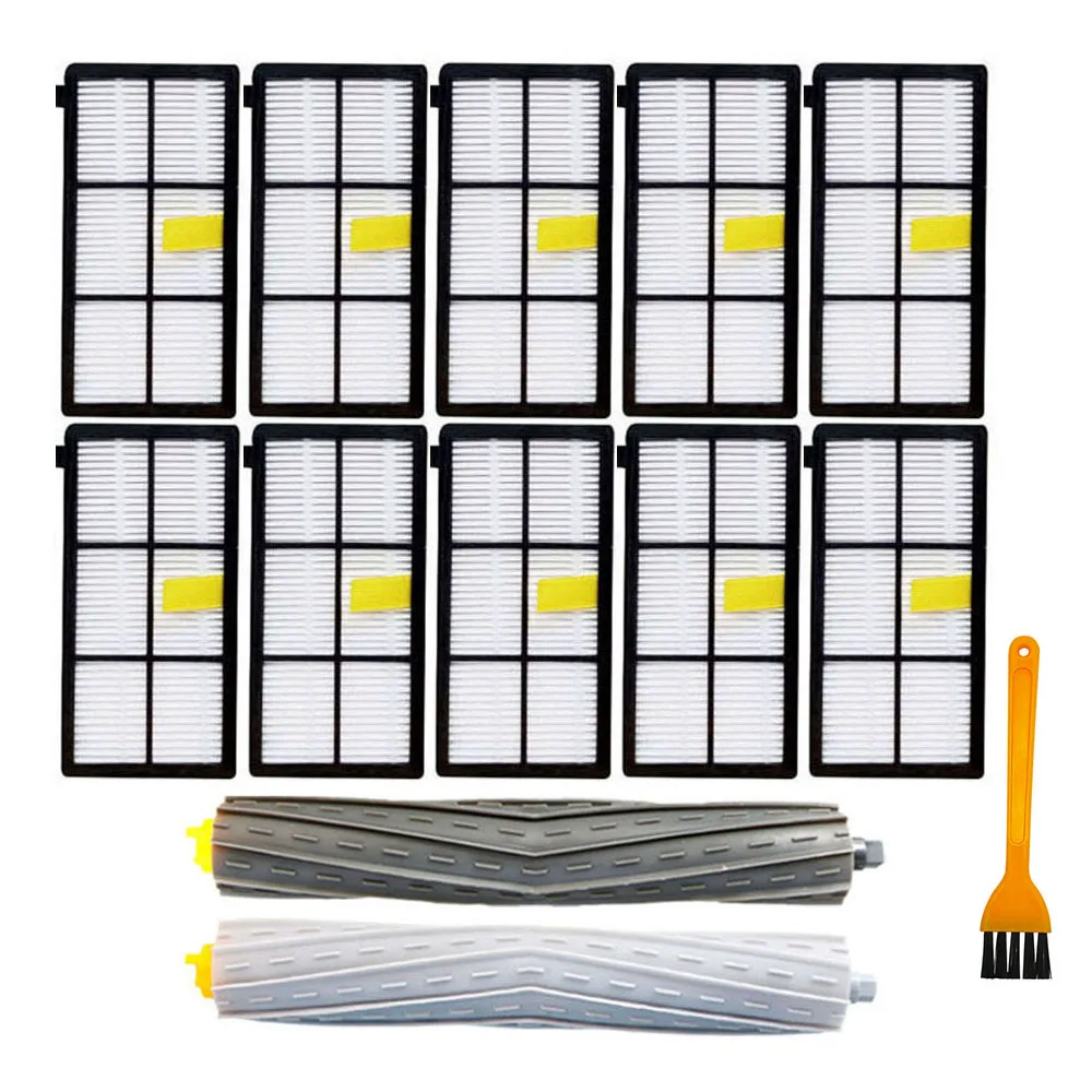 Hepa Filter Main Side Brush For iRobot Roomba 8/9 Series 800 850 860 865 870 871 875 880 885 890 896 900 960 966 970 975 980 981