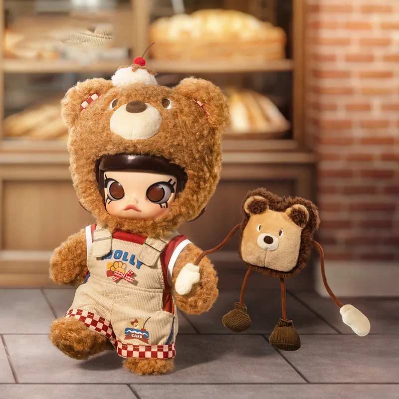 

Kawaii Original Molly Small Bear Bread Action Figure 1/8 Bjd Doll Model Toy Collection Model Cartoon Decor Toy Kid Festival Gift