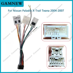 Car 16pin Power Cord Wiring Harness Adapter For Nissan Paladin X-Trail(04-07)/Teana(04-08) Installation Head Unit
