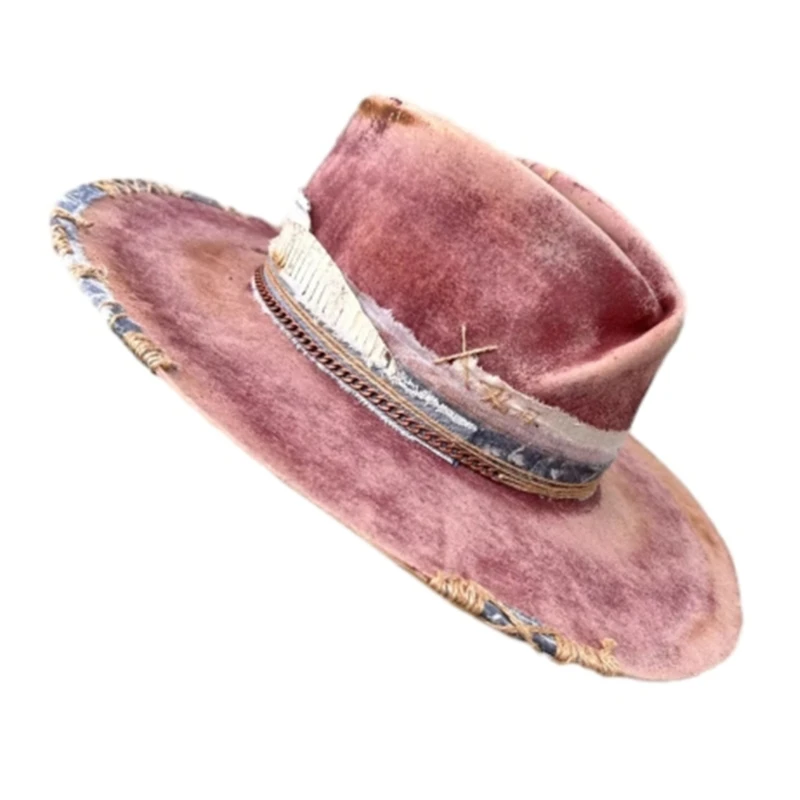 Sombrero estilo francés, sombrero cinta, sombrero fieltro para mascaradas femeninas