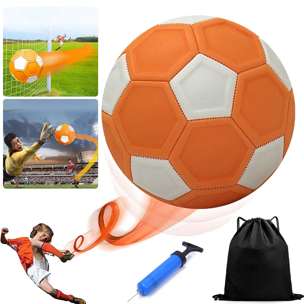 

Curve Soccer Ball Curve and Swerve Soccer Ball High Visibility Football Toy Curving Kick Ball for Outdoor Indoor Game