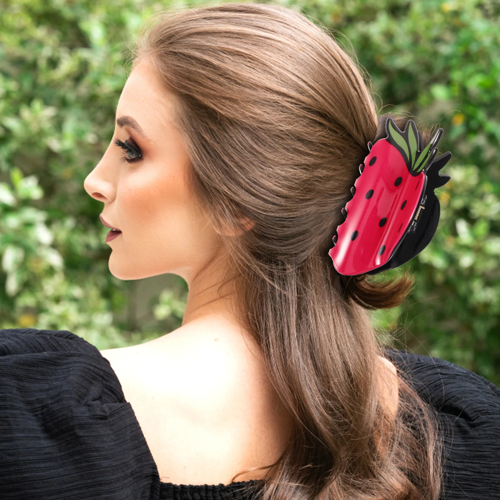 

Cute Strawberry Hair Claw Clip Strong Hold for Thick Hair Not Easy to Fall Out Perfect Gift Strawberry Claw Clip