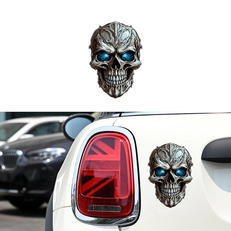 

3D car stickers Daemon Car Emblem Skull Car Badge PVC window stickers Demon Automobile Emblem For Universal car