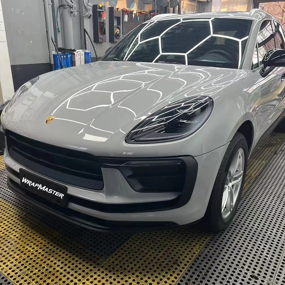 

Pche Grey Custom Vinyl Stickers Colorful TPU Car Wrap Film - Durable Waterproof Decal for Vehicle Body Decoration