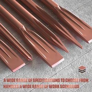 Electric Strengthened Electric Gray Set, Rose Gold, Groove Gouge, Concrete Drill, Slotting Tool masonry, SDS Plus, 2PCs 11 Main Sales Hammer Gold - №4