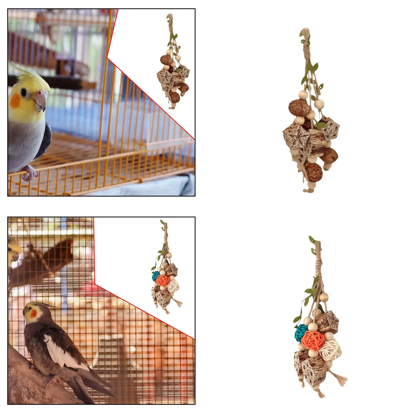 Parrot Supplies Playing Exercise Cage Decorated Tooth Grindi