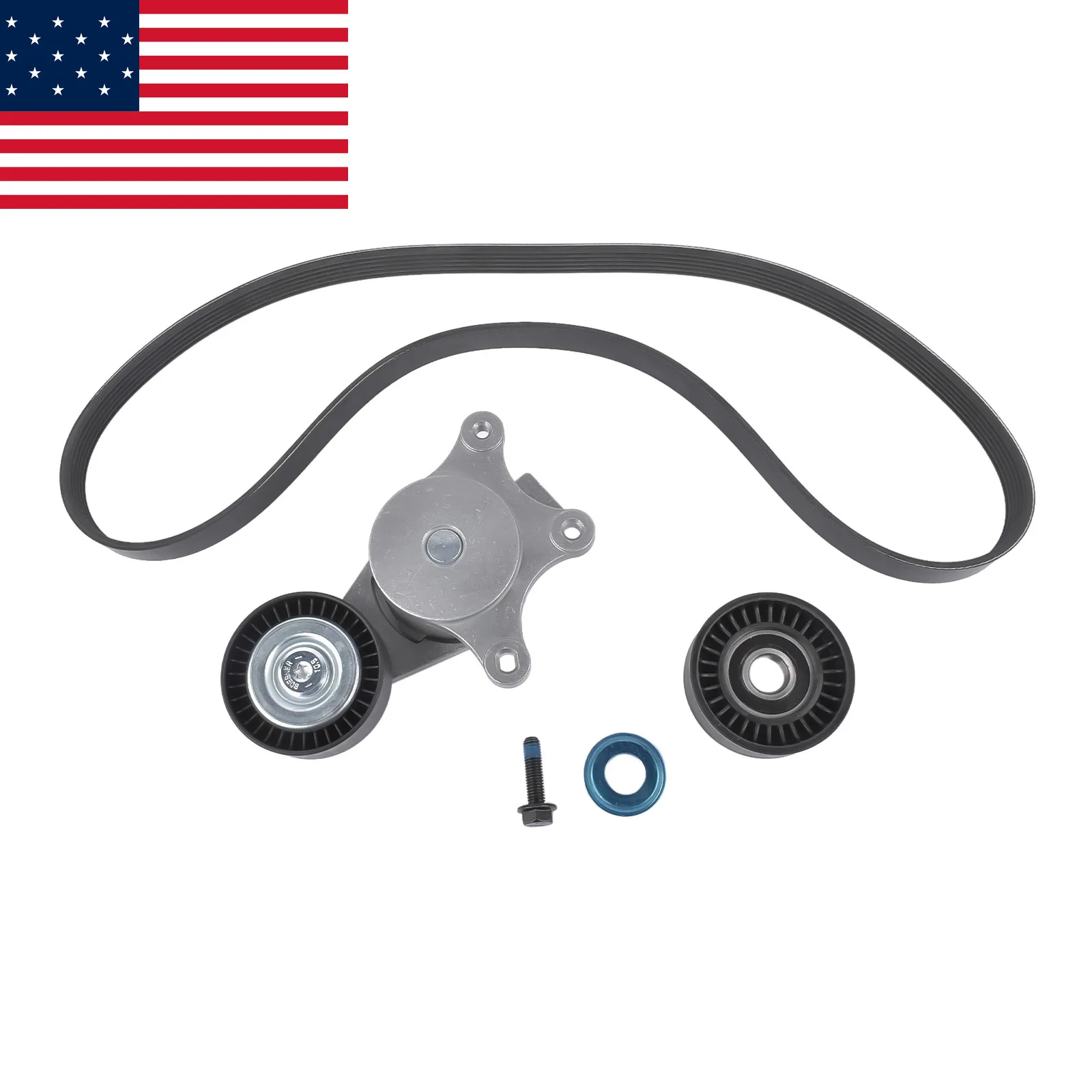 

AP03 For 2011-2019 Ford Explorer 3.5L V6 Belt Tensioner Assembly with Pulley & Belt BT4Z6B209B 89144 6PK1140