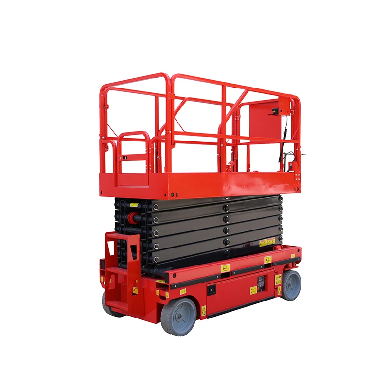 10m Self-propelled Battery Driven Mobile Lifting Scissor Lift Hydraulic Aerial Platform Construction Repair Machine