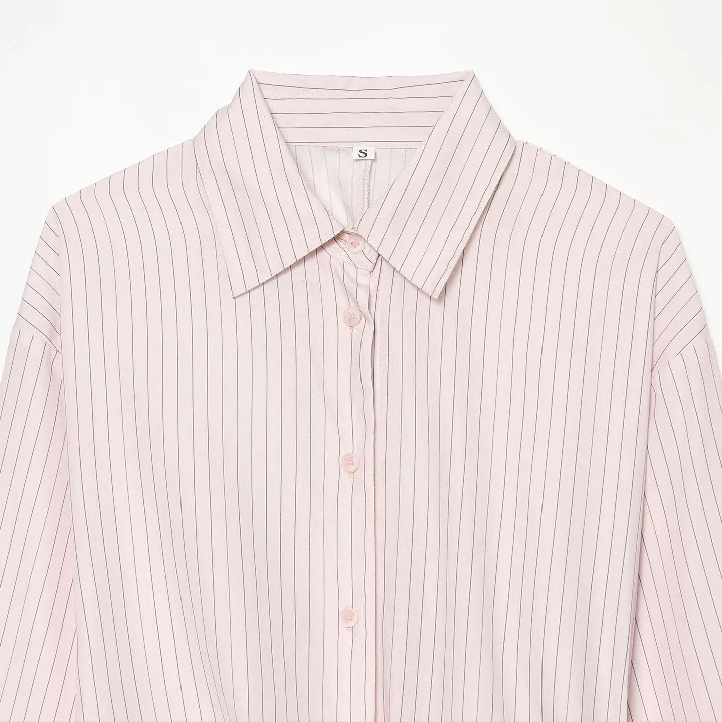 Fashionable Striped Print Shirt Women's Autumn 2026 Side Bow Tie Slim Fit Long Sleeve Casual Business Style ZADATA Brand