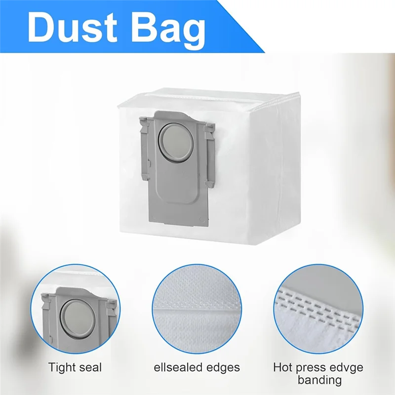 Untuk Roborock Q Revo, P10 Robot Penyedot Debu Suku Cadang Pengganti Sikat Sisi Utama Filter HEPA Bantalan Pel Kantong Debu-A77G