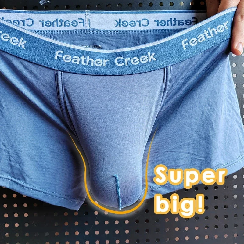 Enhancing Low Waist Boxers for Men with Super Big U-Shape Pouch Elastic Modal Crotch Pocket Low Cut Briefs for Comfortable Suppo
