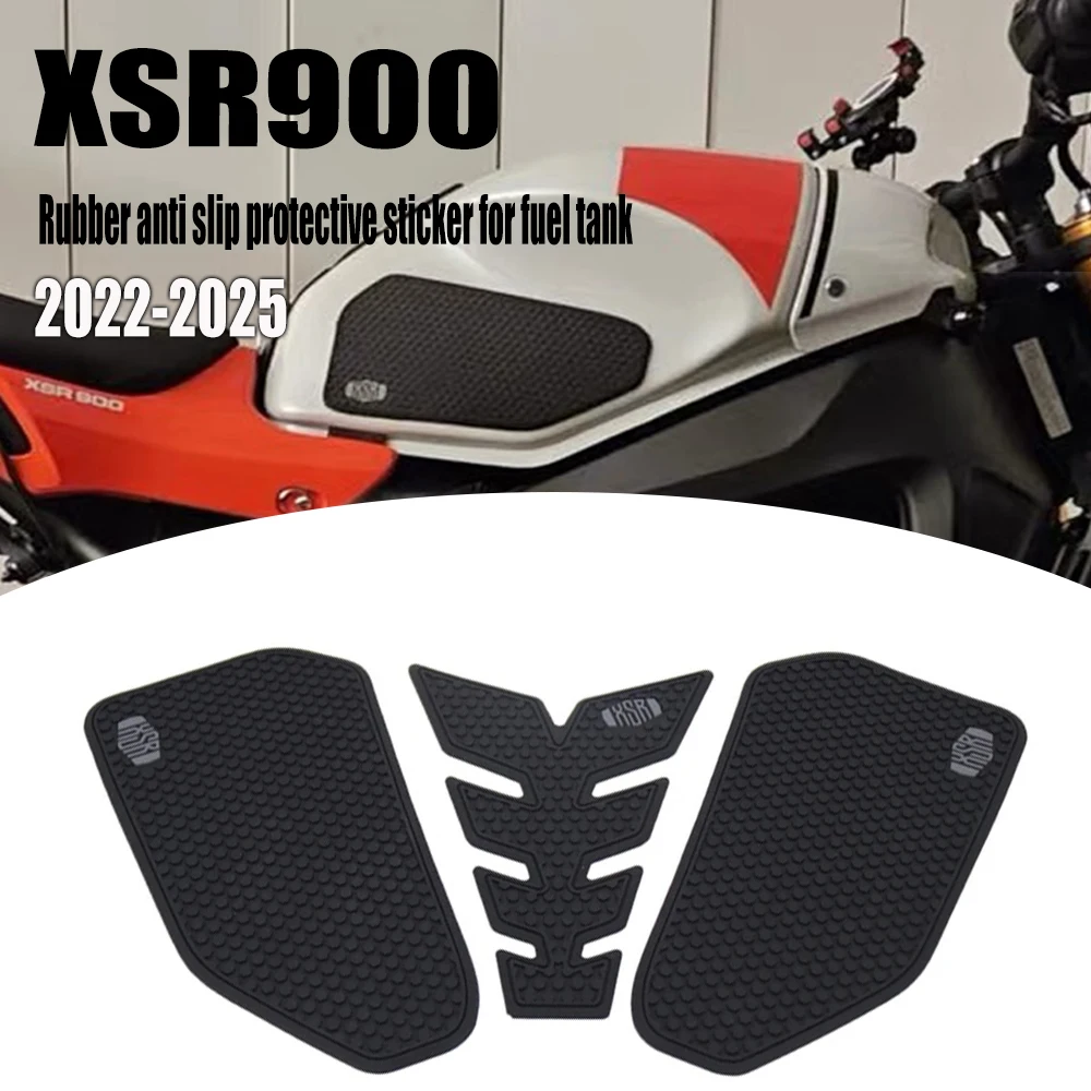 For XSR900 XSR 900 2022 2023 2024 2025 Motorcycle Fuel Tank Pads Sticker Side Gas Knee Grip Protector Traction Decals Non-Slip