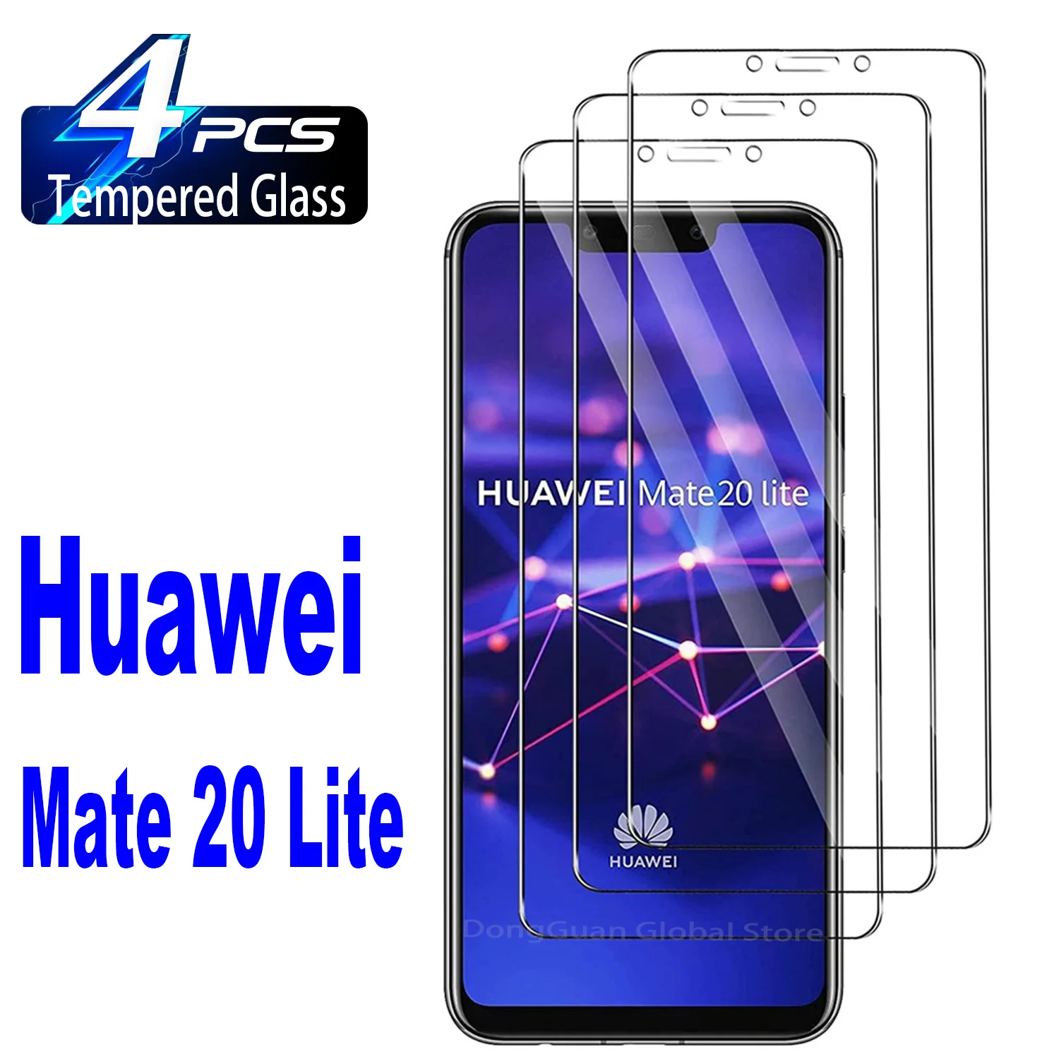 Film de protection d'écran en verre pour Huawei Mate 20 Lite, 2 pièces, 4 pièces