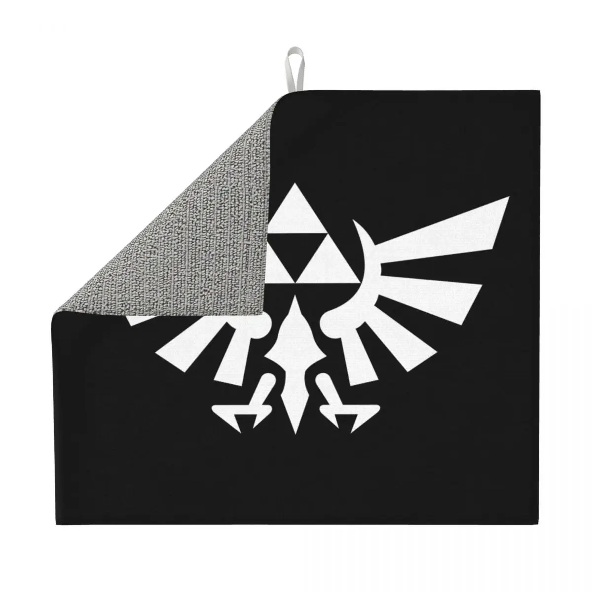 Custom The Legend Of Zeldas Dish Drying Mat for Kitchen Absorbent Quick Dry Microfiber Anime Game Dishes Drainer Pads