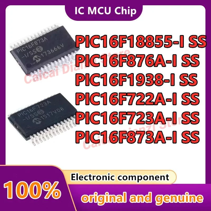

PIC16F1938-I/SS PIC16F722A PIC16F723A PIC16F873A PIC16F876A PIC16F18855 Новый MCU SSOP-28 10 шт./лот