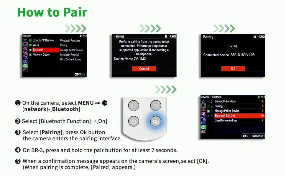 Hanpusen BR-3S mit OLED-Display, kabelloser Fernauslöser für Sony RX0II A6400 A6600 A6700 A7RV A7IV A7III A9II ZV1 – Detail 6