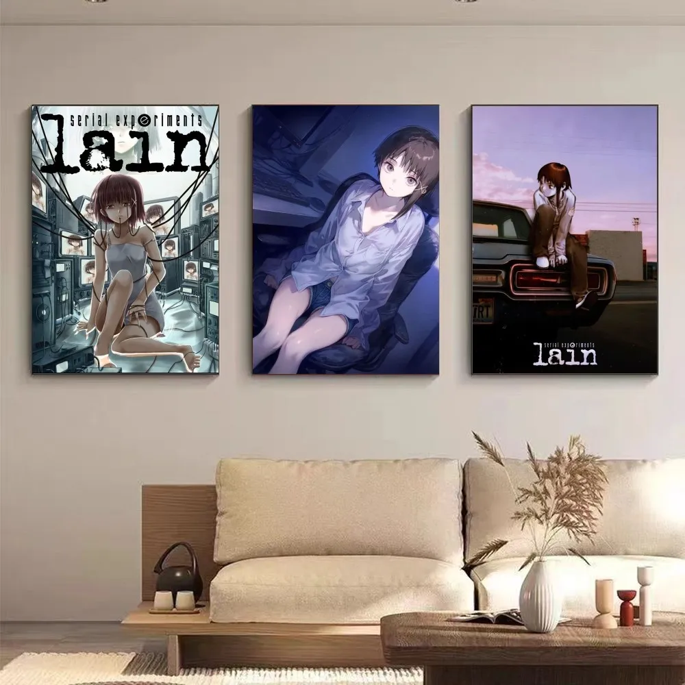 serial experiments lain  Decor Wall Sticker Poster Prints Perfect Design Nordic Modern living room Home Decor Gift