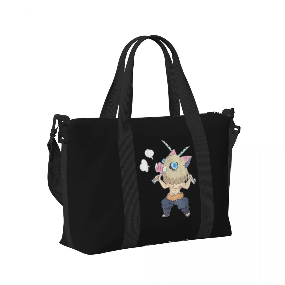 

Slayer Demon Anime Teams Beach Travel Bag Large Capacity Tote Bags for Gym Yoga Women Shopping Duffle Shoulder Bag