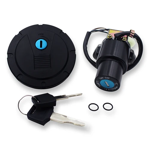 Imagen 2 del producto Para Kawasaki KLR650 KLR 650 2008 2018 interruptor de encendido tapa de combustible juego de llaves de bloqueo