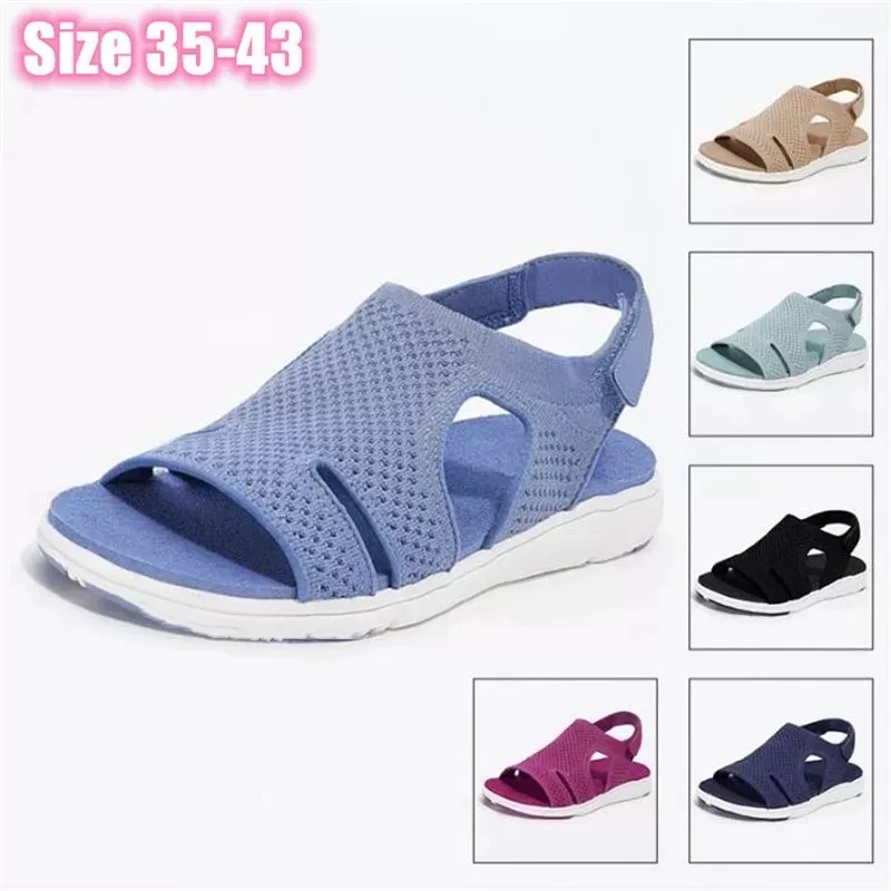 

Women Sandals Plus Size 43 Wedges Ladies Sandals Soft Bottom Platform Casual Female Beach Shoes Dropshipping