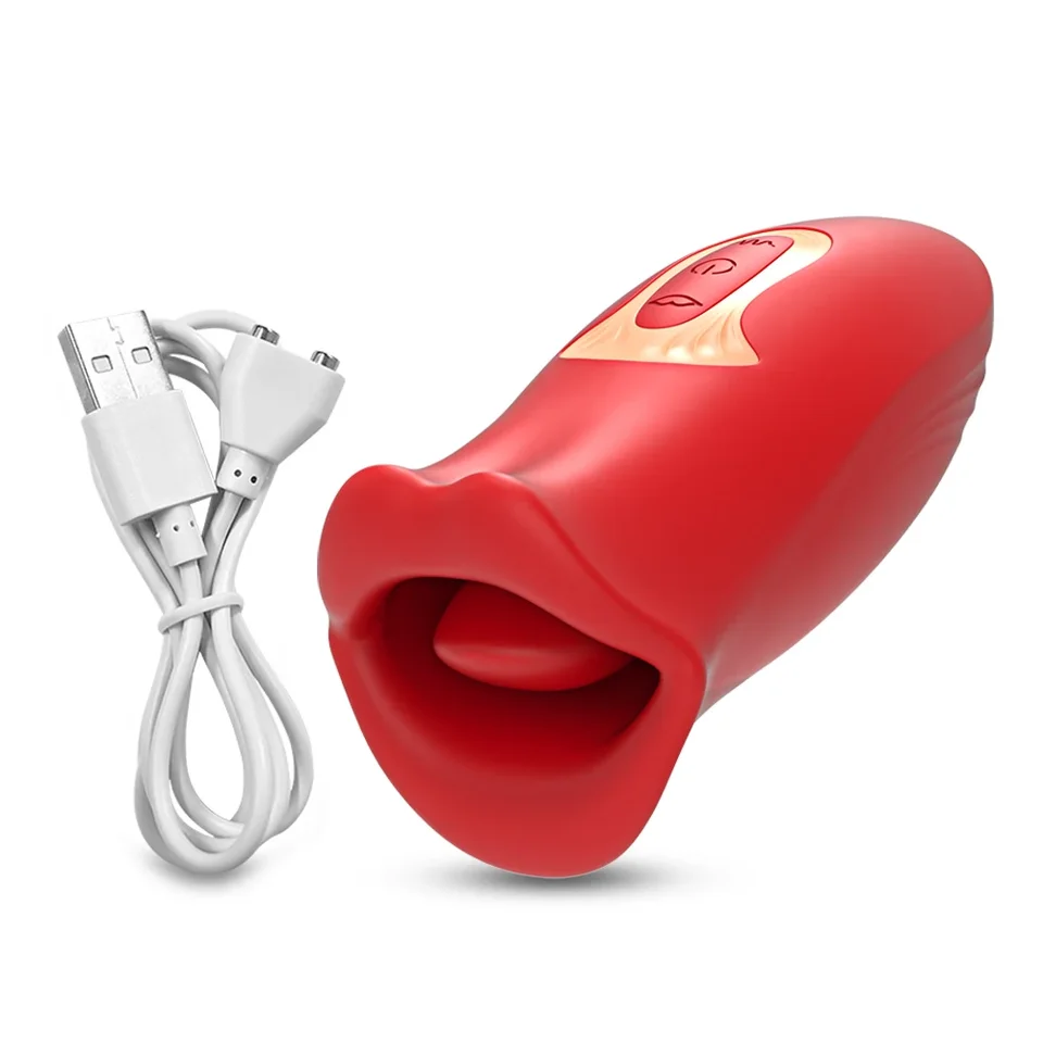 Clitoral G-Spot Tongue Vibrator for Women's Pleasure