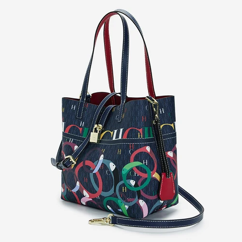 CH-Bolso de hombro con diseño de letras y diseño clásico, bandolera de alta calidad, elegante, a la moda, de gran capacidad