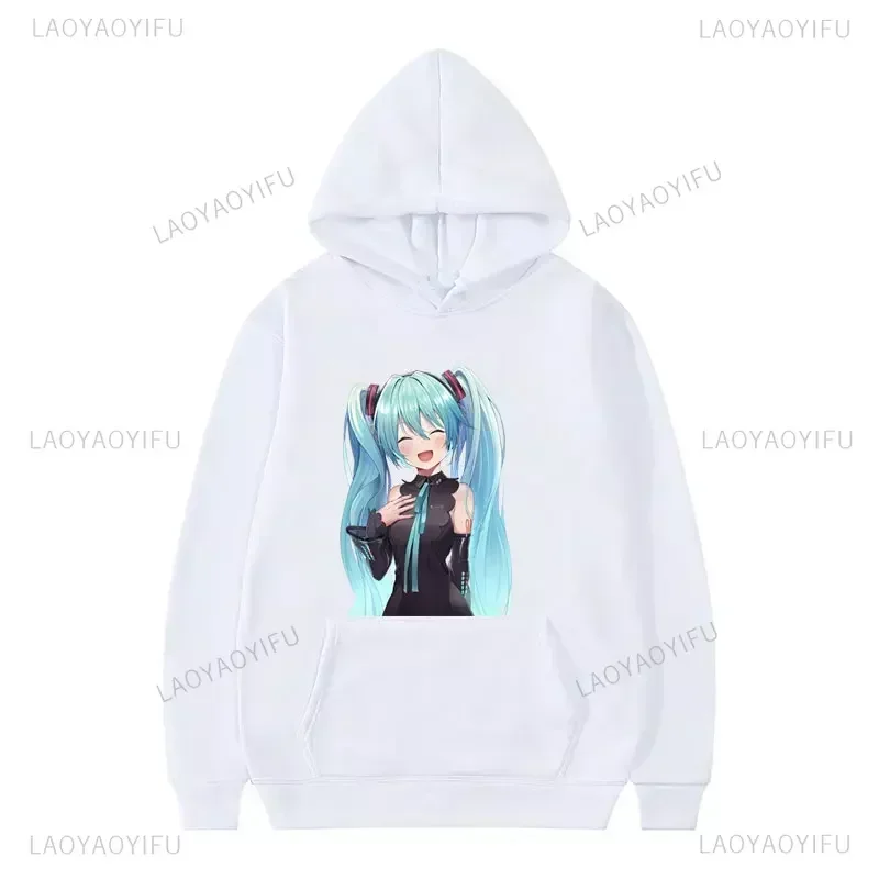 Pakaian Hoodie idola Virtual pria dan wanita, pullover Harajuku pria dan wanita, Hoodie cetak modis