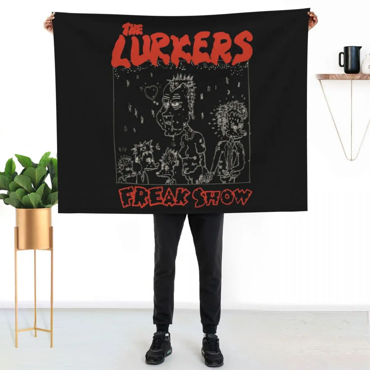 The Lurkers - Freak Show Throw Blanket Cozy Sofa Blanket for TV Watching Napping