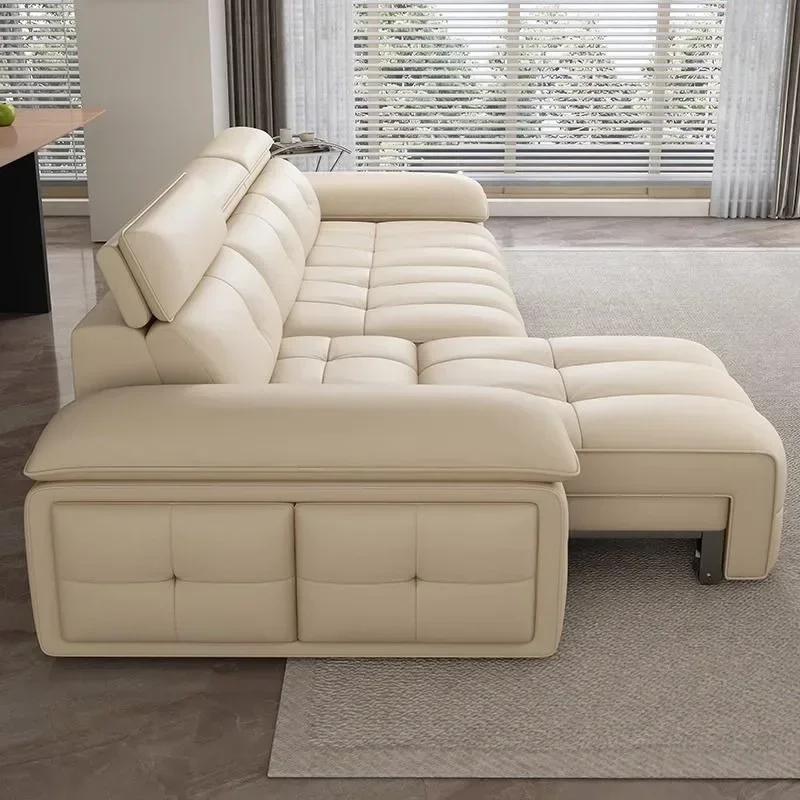 First layer cowhide functional sofa