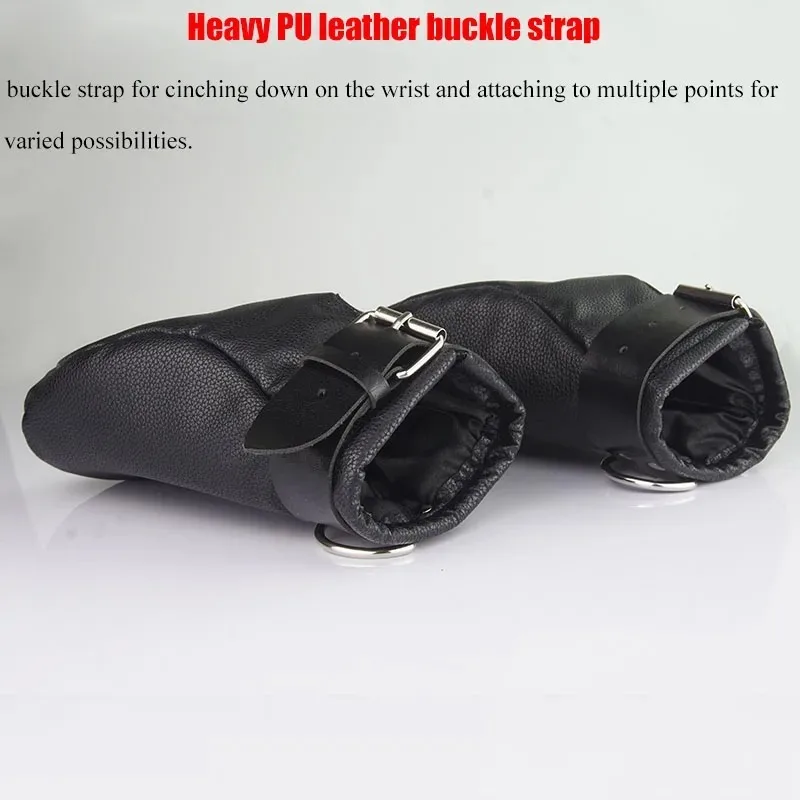 Puppy Bdsm Mittens Mitt,Leather Gloves Dog Paw Palm, Padded Handcuffs Bondage,Sex Toys For Couples