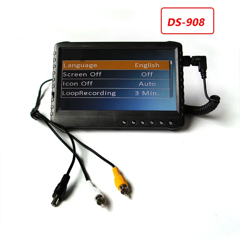 7 inch high definition video screen, compatible with AHD, TVI, CVI CVBS video signal can be broadcast, card can be inserted