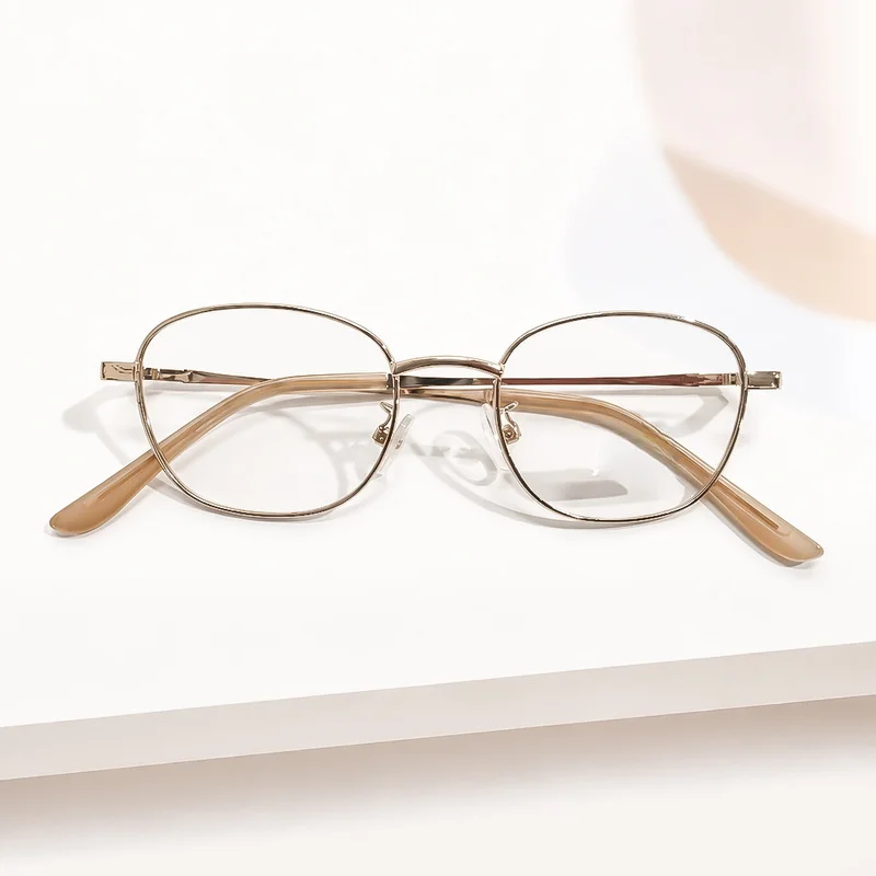 Fashion round frame metal frame Korean edition style women middle-aged and elderly reading glasses