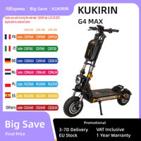 KuKirin G4 Max Off-Road Electric Scooter 2*1600W Motor 60V 35.2Ah 95km Max Range 86km/h Max Speed Front & Rear Piston Oil Brake