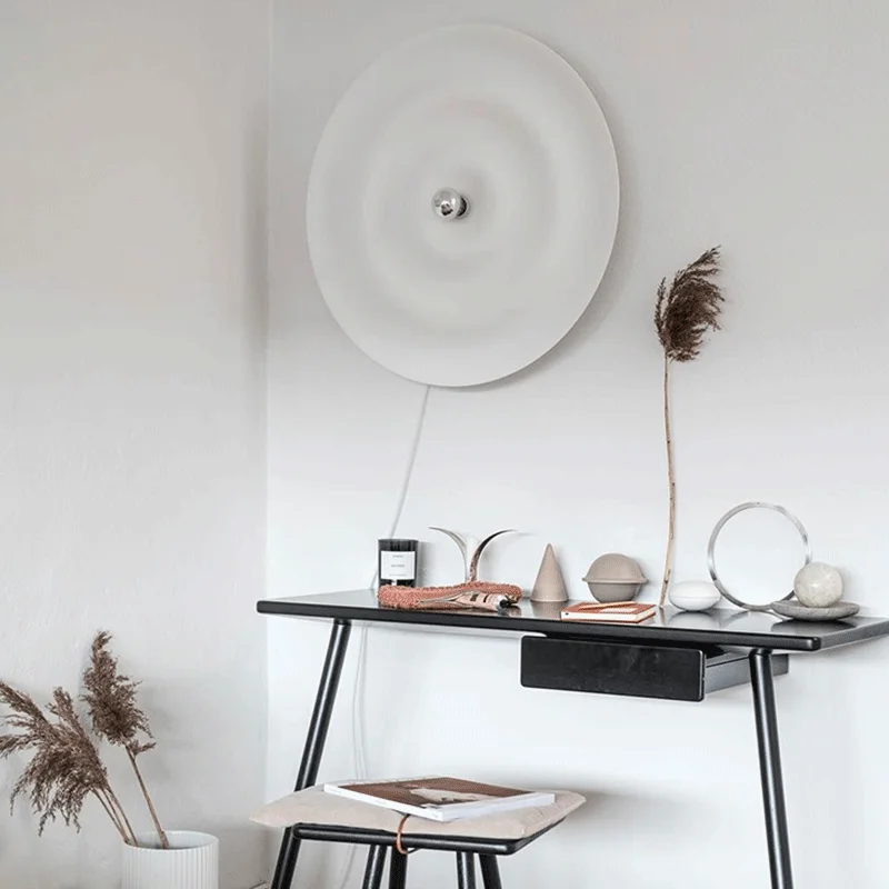 Nordic Minimalist Home Decor Luxury Sconce For Villa Living Room Decoration Bedroom Bedside Lighting White Study LED Wall Lamp