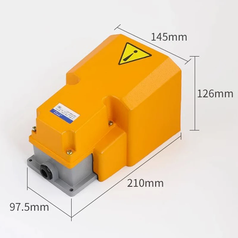 LTH-1/6 Foot Switch Aluminum Shell Machine Tool Parts Silver Point Electrical Power Industrial Reset pedal switch