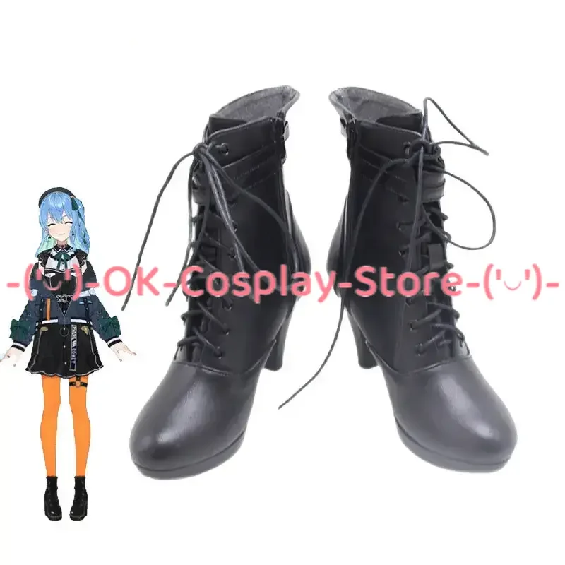 

Hoshimati Suisei Cosplay Shoes Vtuber Cosplay Prop PU Leather Shoes Halloween Carnival Boots Custom Made