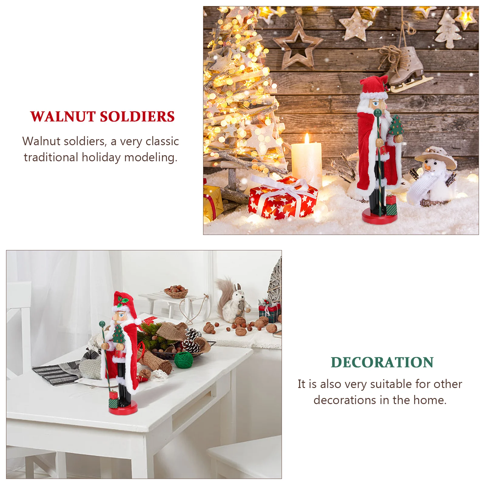 

Christmas Nutcrackers Ornament Decoration Festive Decorations Office