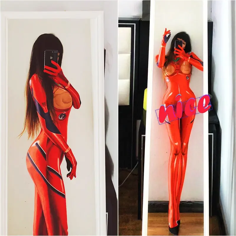 Rocket Girl Dacii Ayanami Rei Cosplay Traje para Mulheres, Macacões de Halloween, Zentai Suit, querido no Bodysuit Franxx, 02