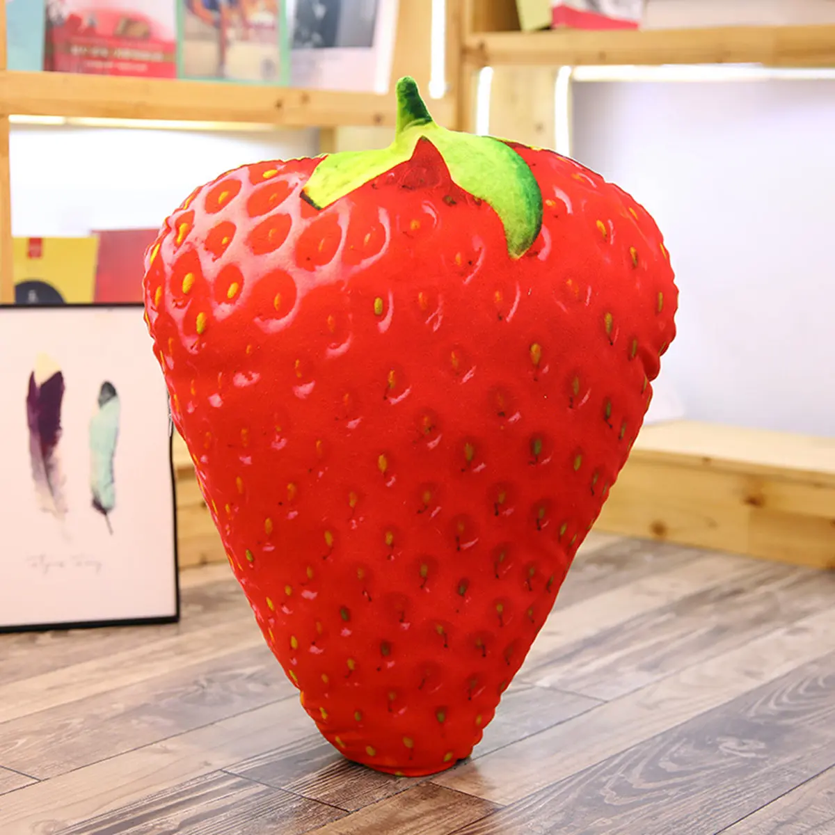 3D Simulation Fruit Vegetable Plush Toy Pillow Creative Cute Strawberry Broccoli Cushion Children Christmas Birthday Funny Gift