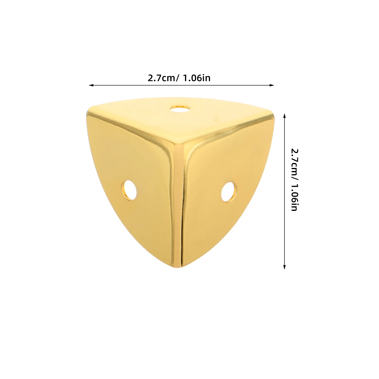 Protectores de esquinas de Metal para bordes de cajas, protectores anticolisión de 90 grados, soportes protectores para cajas de madera y joyería, 8 Uds.