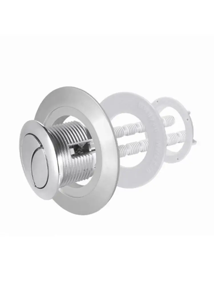 Adaptateur de bouton de chasse d'eau double pour toilettes de 38 mm, compatible avec les réservoirs de 48 mm et 58 mm, en plastique